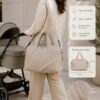 Bolso de maternidad Mayoral polipiel beige 2 Bolso de maternidad Mayoral polipiel beige 2