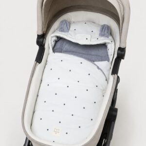 Saco para capazo bebé bodoques grises