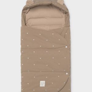 Saco para capazo bebé bodoques blancos sobre beige 3 Saco para capazo bebé bodoques blancos sobre beige 7