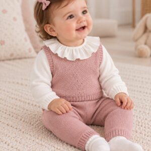 Conjunto Mayoral 3 piezas "Rosa maquillaje"