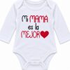 BBody Bebé Blanco de Manga Larga «Mi Mamá es la Mejor ❤️» 1 BBody Bebé Blanco de Manga Larga «Mi Mamá es la Mejor ❤️» 1