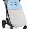 Saco de Invierno Universal para Silla de Paseo – Gris Piedra y Celeste 2 Saco de Invierno Universal para Silla de Paseo – Gris Piedra y Celeste 2