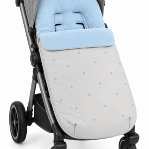 Saco de Invierno Universal para Silla de Paseo – Gris Piedra y Celeste