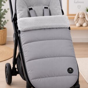 Saco de Invierno para Silla de Paseo – Gris con Interior de Pelo