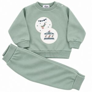 Chándal Infantil Verde Agua con Patitos y Carrusel 3 Chándal Infantil Verde Agua con Patitos y Carrusel 6