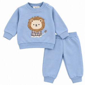 Chándal infantil azul bebé con león 7