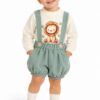 Conjunto de bebé niño con estampado de león 🦁 1