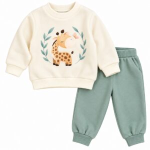 Conjunto de chándal infantil niño 3 años con jirafa 6