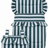 Pack saco y bolso para silla de paseo – Rayas verde oscuro y verde claro 2 Pack saco y bolso para silla de paseo – Rayas verde oscuro y verde claro 2