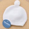 Gorro de Punto Blanco con Pompón Juliana (0-12 Meses) 1