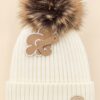 Gorro de Punto Marfil con Pompón Marrón y Beige Monnuage (2-8 Años) 2 Gorro de Punto Marfil con Pompón Marrón y Beige Monnuage (2-8 Años) 2