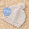 Gorro de Punto lino con Pompón Juliana (0-12 Meses) 1 Gorro de Punto lino con Pompón Juliana (0-12 Meses) 1