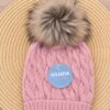Gorro de Punto Trenzado Rosa Maquillaje con Pompón de Pelo Juliana (1 Mes a 4 Años) 2 Gorro de Punto Trenzado Rosa Maquillaje con Pompón de Pelo Juliana (1 Mes a 4 Años) 2