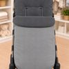 Saco de silla de paseo gris con interior de punto de jersey 1