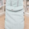 Saco para Silla de Paseo de Bebé Cuadros Vichy Verde Agua 1