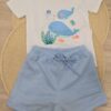 Conjunto 2 piezas Ballenas. Camiseta + Pantalón 2 Conjunto 2 piezas Ballenas. Camiseta + Pantalón 2