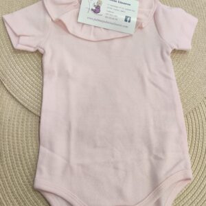 Body con cuello rizado Rosa