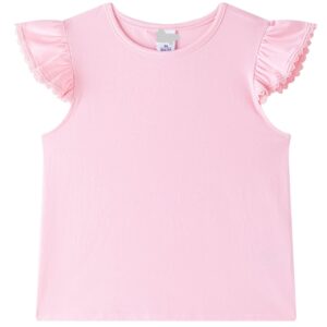 Camiseta volantes color rosa