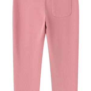 Pantalón largo de rizo rosa 7