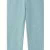 Pantalón largo de rizo verde agua 1