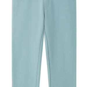 Pantalón largo de rizo verde agua