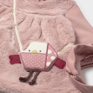 Vestido Mayoral peluche + diadema "Rosa empolvado"