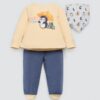Chándal 3 piezas Ysabel mora. Camiseta + pantalón + pañuelo"Pingüino" 2