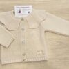 Chaqueta de Punto con Cuello Bebé "Beige" 2