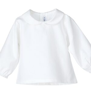 Camisa Calamaro cuello bebé "Marfil"