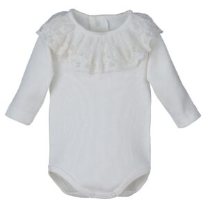 Body Calamaro cuello de encaje "Marfil"
