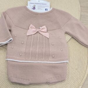 Conjunto de punto 2 piezas "Rosa empolvado"