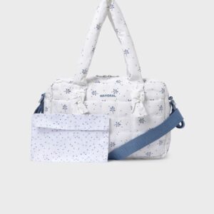 Bolso Mayoral maternidad estampado impermeable. "Azul"