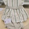 Conjunto 2 piezas Vestido + Braguita "Rayitas beige" 2