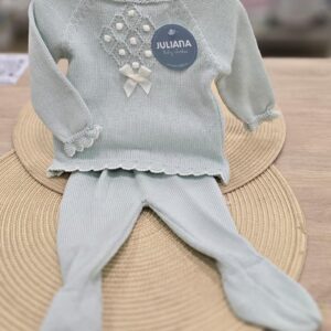 Conjunto Juliana 2 piezas de hilo"Verde agua"