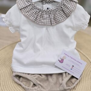 Conjunto calamaro Camiseta cuello + Pololo rizo "Arena"