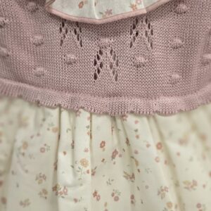 Vestido floral de hilo "Rosa maquillaje" 7