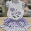 Conjunto 2 piezas Florecitas "Lila" 1