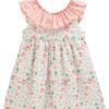 Vestido para niña "Coral/Verde" 2