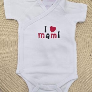Body manga corta cruzado I LOVE MAMI