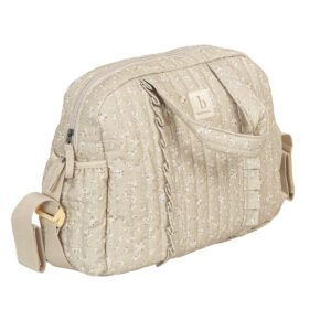 Bolso Maternal Bimbidreams "Florecitas Lino"