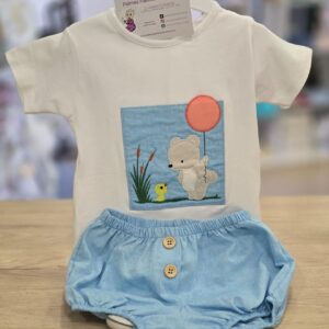 Conjunto 2 piezas Camiseta + Pololo "Animalitos"