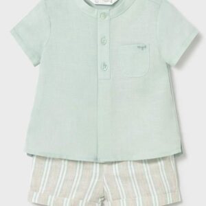 Conjunto Pantalón + Camisa Mayoral "Verde agua"
