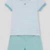 Conjunto Polo + Bermuda "Turquesa" 2
