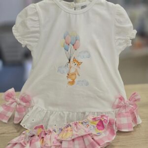 Conjunto 2 piezas Camiseta + Braguita "Globitos"