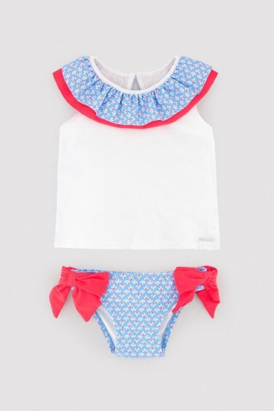 WhatsApp Image 2026-04-23 at 11.40.36 Conjunto de baño Camiseta + Braguita "Volantes florecitas blancas y rojas" 3
