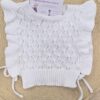Chaleco para bebé de hilo "Blanco" 1