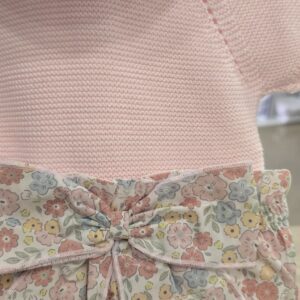 Conjunto 2 piezas hilo "Rosa bebé-Florecitas" 7