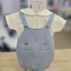 Conjunto 2 piezas hilo "Celeste-Blanco" 1
