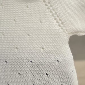 Conjunto 2 piezas hilo "Rayitas-Blanco" 7