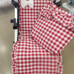 Colchoneta universal "Vichy rojo"